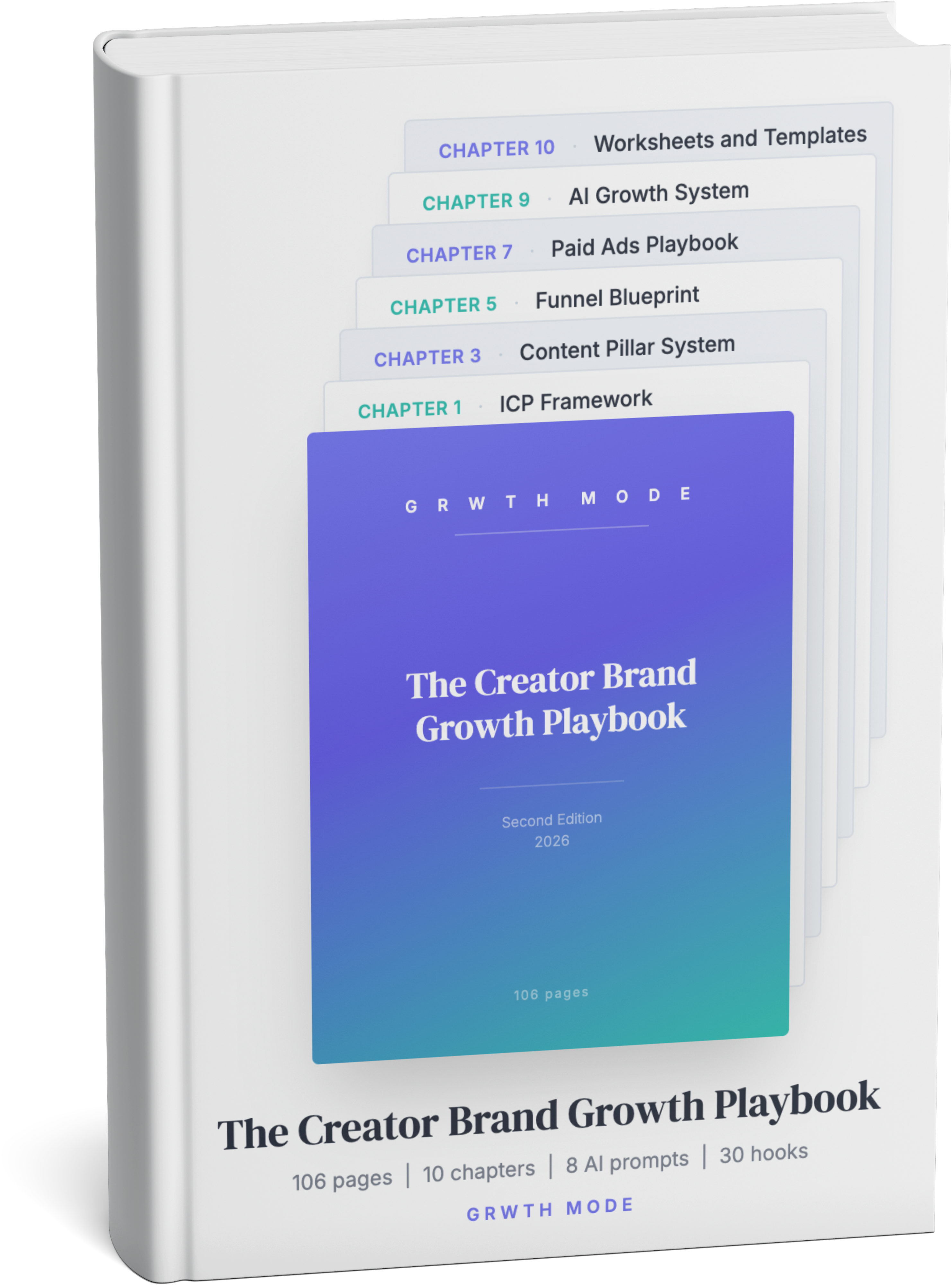 The Brand Growth Playbook 3D mockup